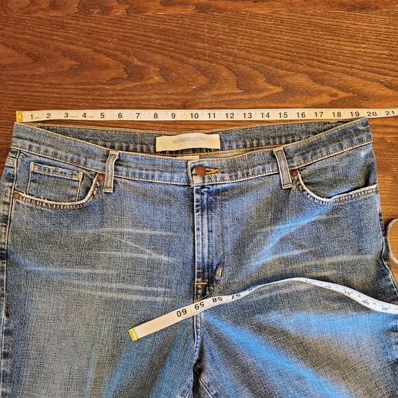 Vtg Mossimo Denim Long & Slender Women's Size 18 Wide-Leg‎ Bootcut High-Waist - Picture 12 of 16